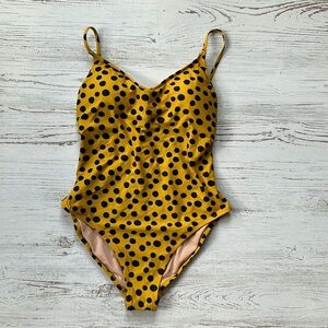 Madewell One Piece Polka Dot Swimsuit Size 8